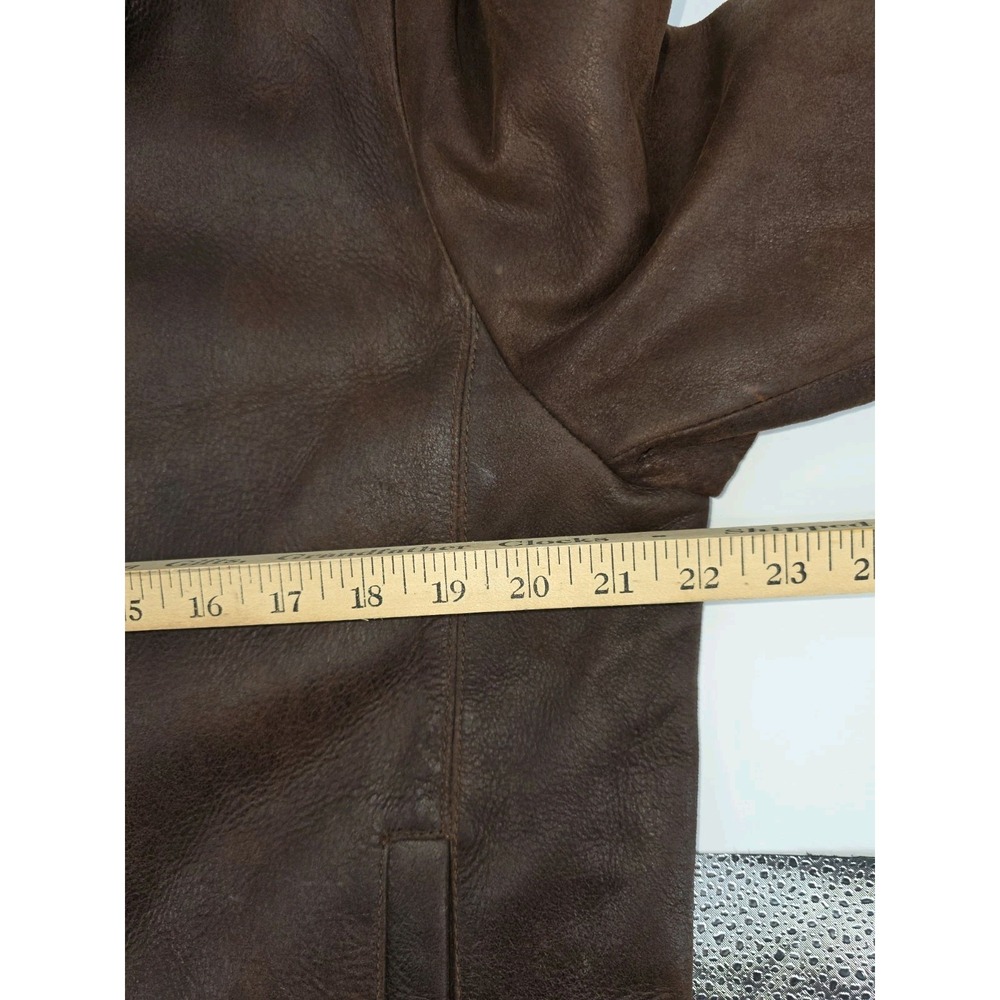 Bernardo Leather Bomber Jacket Size S Brown NWOT - Picture 13 of 16
